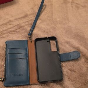 💥FALL SALE💥Blue Leather Phone Case with Wallet